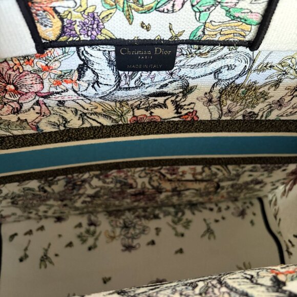 Dior Book Tote Bag Large Ivory/Multicolor D Constellation - Picture 8 of 8